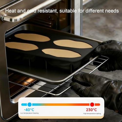 Molde de silicona para hornear postres y chocolates con 4 cavidades 6