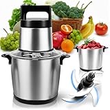 1200W 6L Electric Meat Grinder – Heavy-Duty Food Processor & Meat Blender, 6 Blades & 2 Speeds. Large Capacity Stainless Steel Chopper for Beef, Game & Veggies. Perfect for Hamburgers, Meal Prep, Hunt