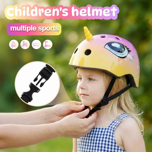 Image of Toddler Kids Bike Helmet, Adjustable and Multi-Sport, 3 Sizes for Ages 1-2-3-5-8-14 Years Child Infant Boys Girls