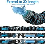 150 ft Expandable Garden Hose with 10 Spray Nozzle - Heavy Duty Superior Strength 3750D - 4 -Layer Latex Core - Expanding Water Hoses - Extra Strong Brass Connectors/Storage Bag