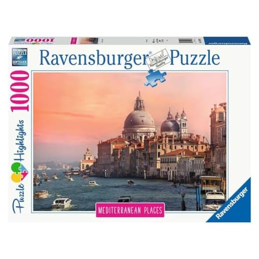 Ravensburger Pussel 14976 – Medelhavet Places Italy – 1 000 bitar pussel för vuxna och barn från 14 år, pussel med motiv från Italien