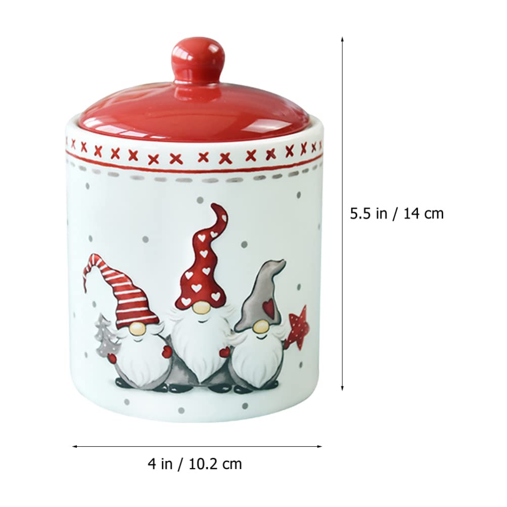 Villeroy & Boch - Winter Bakery Delight Barattolo Rotondo Rosso, Decorazione Natalizie, Scatola di Biscotti, Porcellana Premium,Silicone : Villeroy & Boch