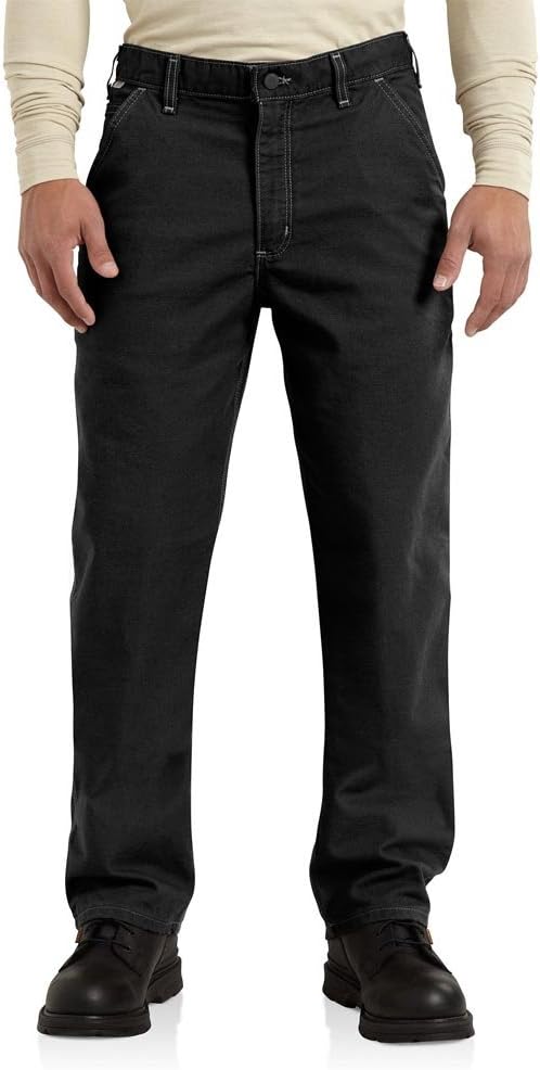 Carhartt Men's Flame-Resistant Washed Duck Work Dungaree