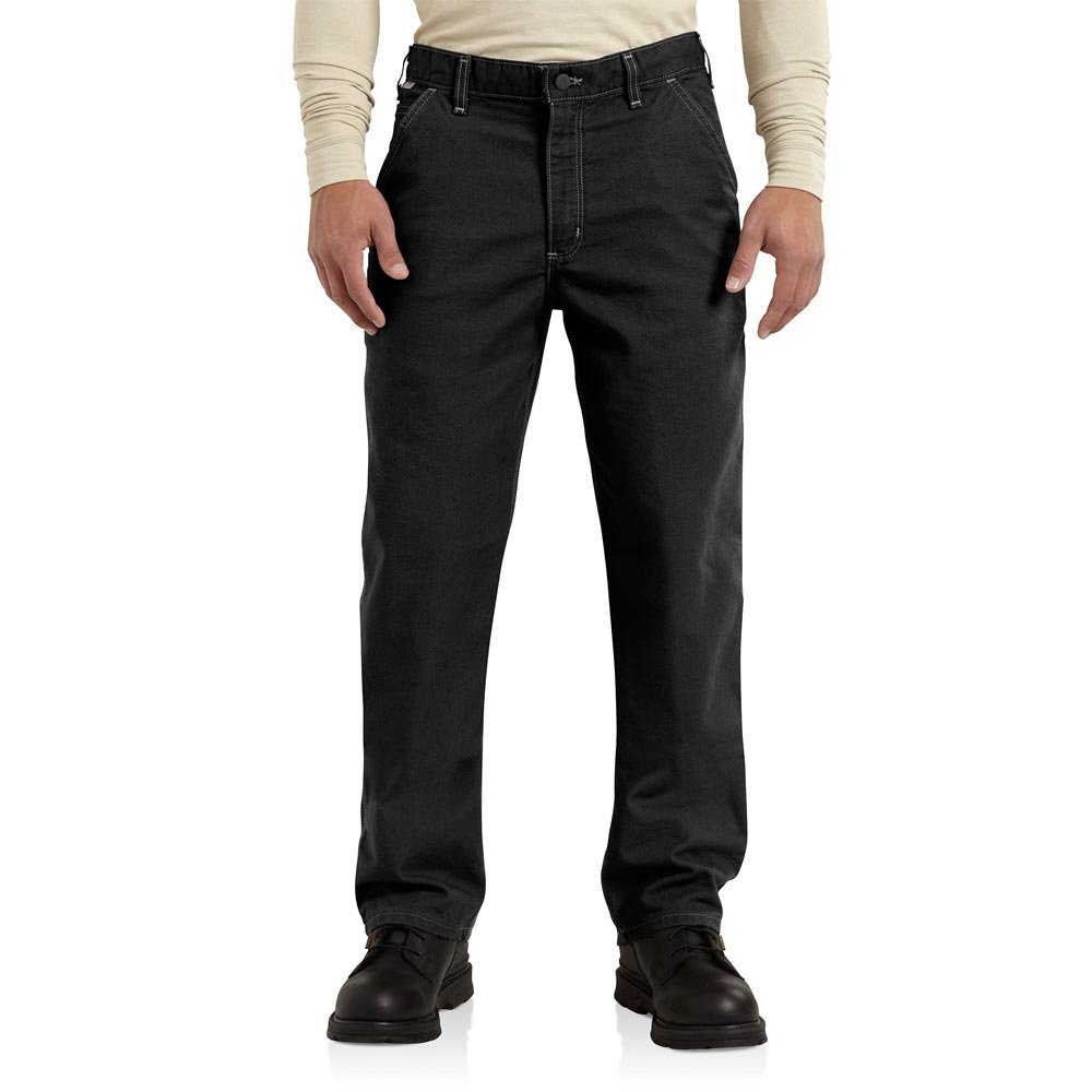 Carhartt Mens Flame-Resistant Washed Duck Work Dungaree