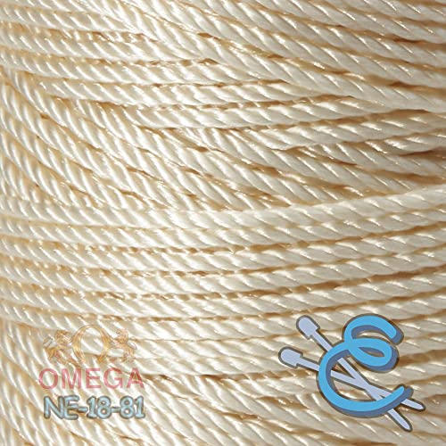 Image of Espiga No.18-100% Nylon Omega String Cord for Knitting and Crochet - 81 Ivory