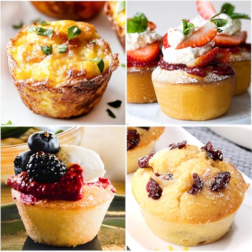 Silicone Muffin Pans for Baking, with Metal Reinforced Frame 2.8 Inch Regular Size Silicone Molds Nonstick 12 Cups for Baking Homemade Muffins, Cupcakes, Egg Bites 2 Pack Dishwasher Safe BPA Free by CAKETIME - Image 8