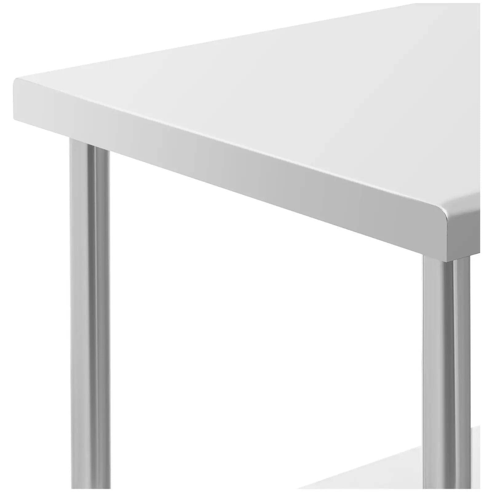 Helloshop26 Tavolo da Lavoro Cucina Professionale Premium 60 x 60 cm 120 kg Acciaio Inox 14_0010021