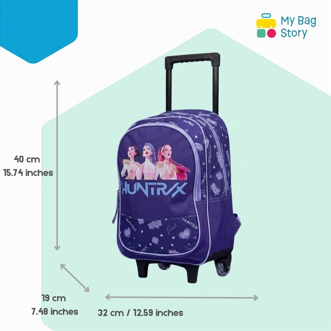 mybagstory | Sac à Roulette K-Pop | Modèle Huntrix | 40x19x32cm Violet