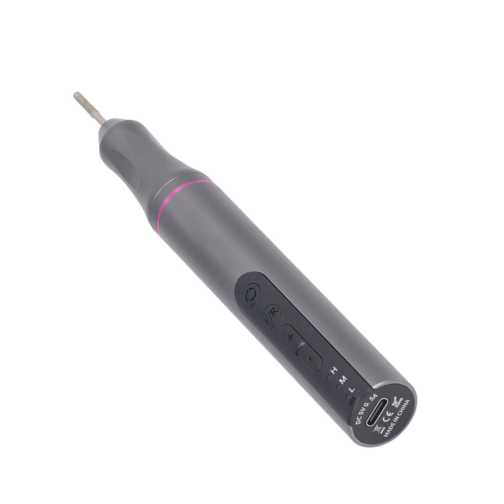 Penna per Lucidatura Elettrica, 6000-20000 RPM Lega di Alluminio LED Levigatrice Rotativa Senza Fili Alte Prestazioni Basso Rumore 650mAh Regolazione multi-velocità per Fai Te