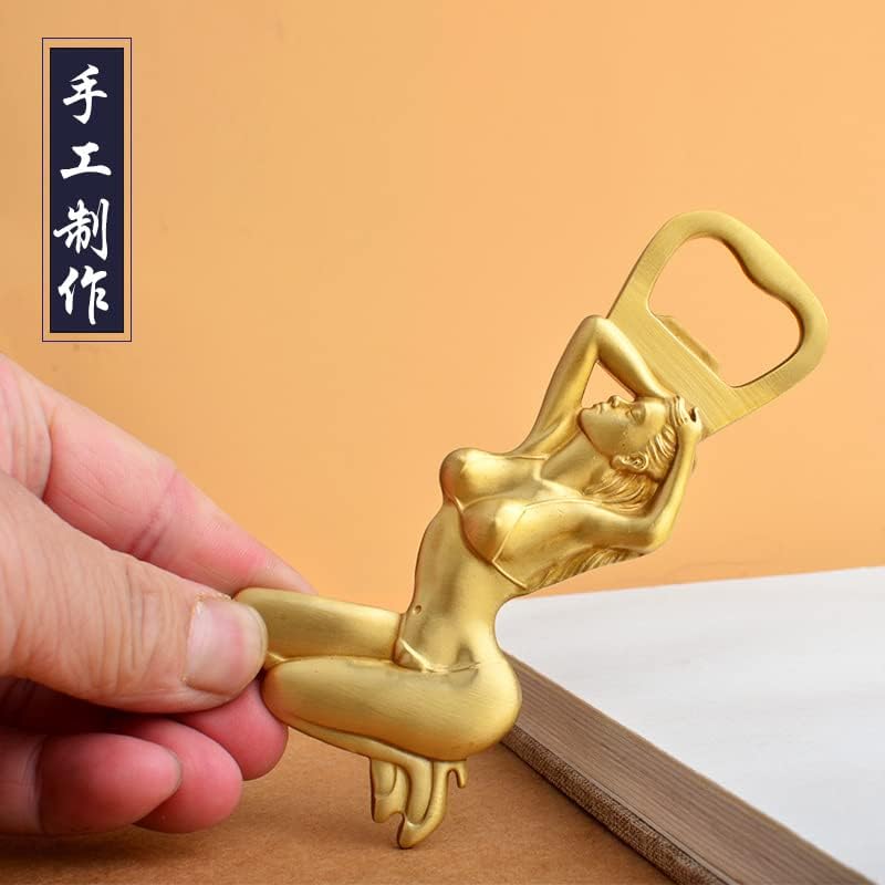 黄铜创意人形开瓶器酒瓶起子随身携带户外求生汽车钥匙扣多用瓶起(黄铜-比基尼美女开瓶器) image 4