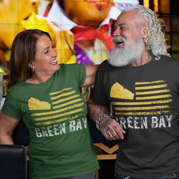Green Bay Football Shirt for Men, USA Cheese Head Shirts, Football Fans Gameday Apparel - Image 2