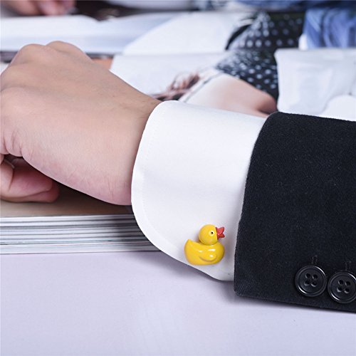 Abotoaduras divertidas personalizadas U7 para festas de platina/ouro 18 K de metal banhado a ouro Ka