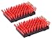 Unicook Barbecue Brush Head Replacement, 2 Pack Safe Nylon Grill Brush Head Refills, 2.5"×5" Heavy Duty Removable Grilling Brush Head, Use on Cool Surfaces Only