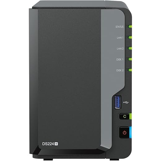 Synology DS224+ NAS 8TB Bundle 2GB