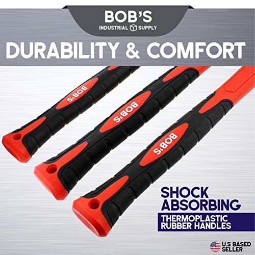 Bisupply 5 Piece Hammer Set Mechanic Tool Kit - Nail Hammers Shop Automotive Set, Ball Peen Hammer, Sledge Mallet Tools #TOP3