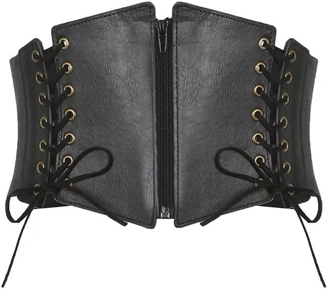 Lace-up Pirate Cinch Corset Belt for Women,Medieval Underbust Corset Waist