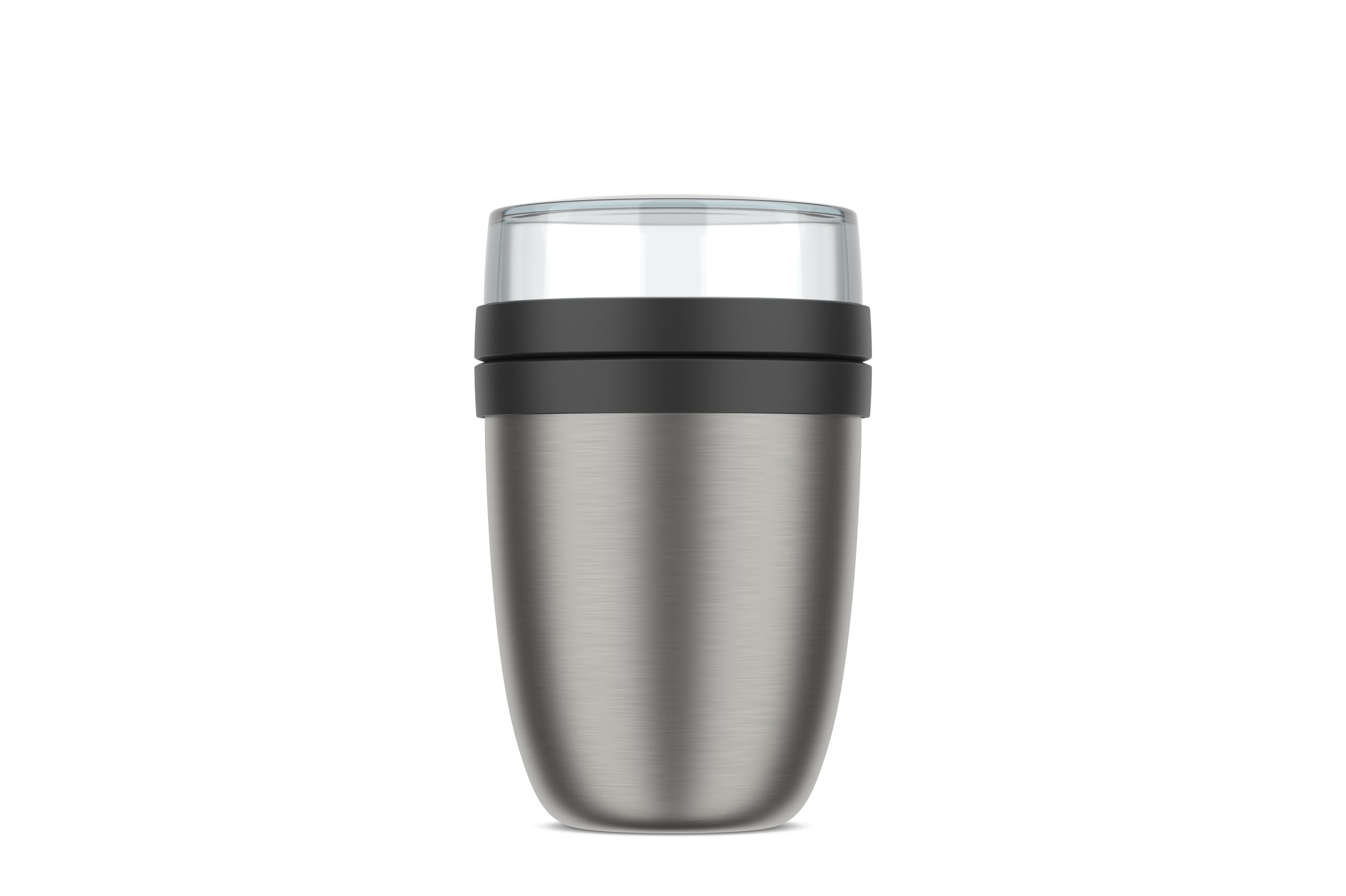 Mepal - Ellipse Thermal Container - Thermal Lunch Pot - Practical Yoghurt Cup & Soup Cup to Take Away - 6-8 Hours Hot & Cold for 12 Hours - 500 + 200 ml - Nordic Black-image-23