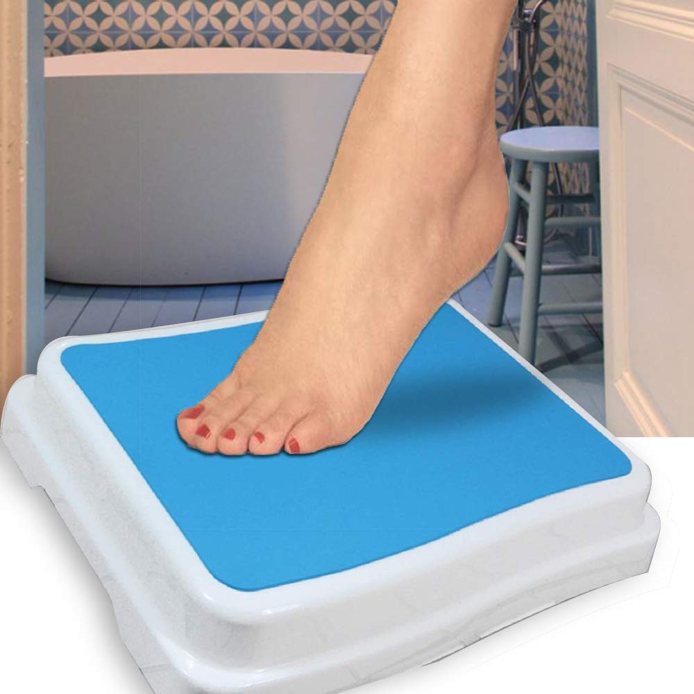 wefaner Portable Bath Step Stool Stack-Able Safety Aid Disability Non Slip Shower Step