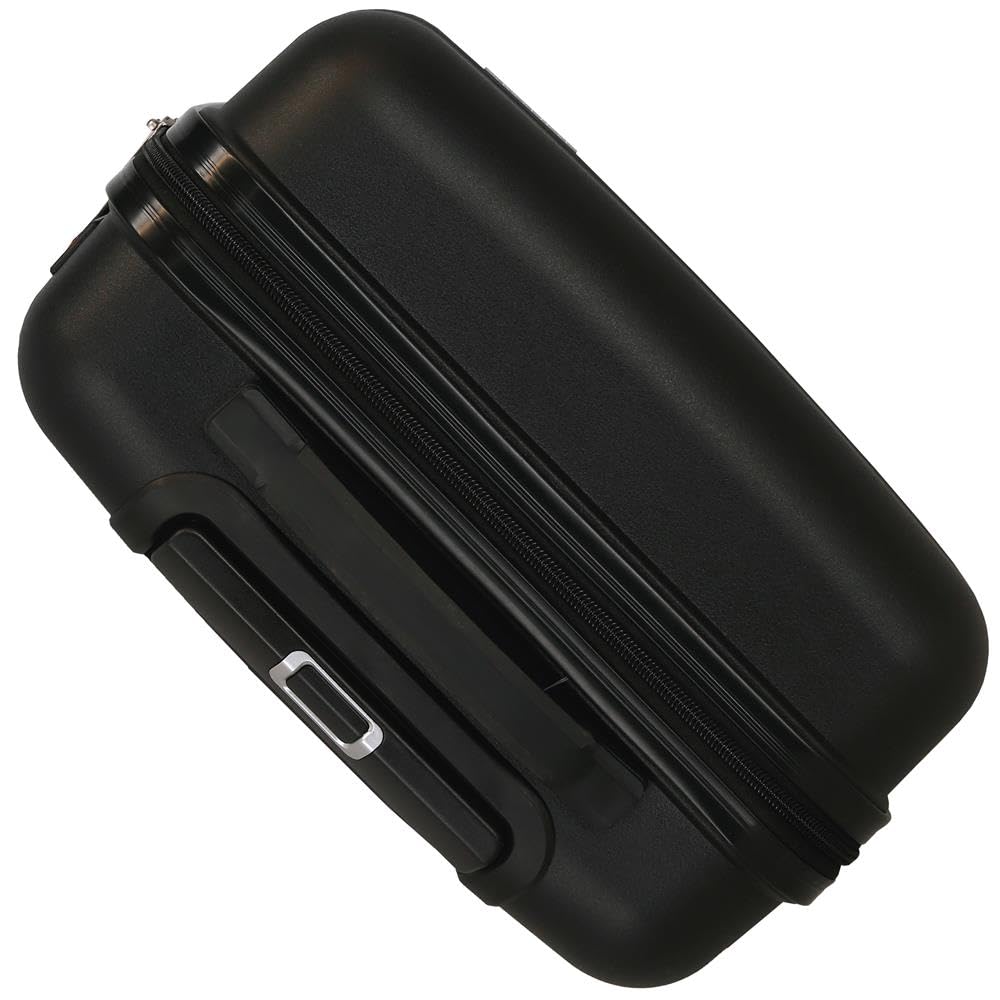 Roll Road Universe walizka kabinowa czarna 39 x 55 x 21 cm sztywna 2,4 kg zamek TSA polipropylen 2,4 kg 37 l bagaż podręczny, Czarny (Black), Talla única, walizka kabinowa