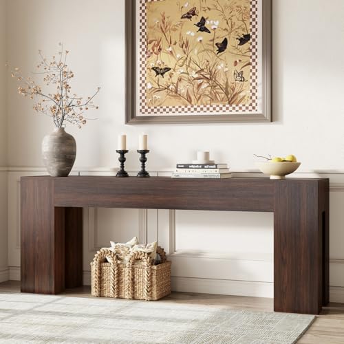 Epecoya Extra Long Sofa Console Table for Entryway Living Room,
