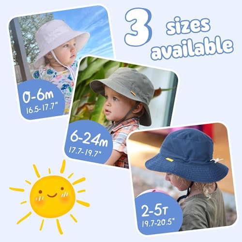 FURTALK Baby Sun Hat Toddler Boys Girls Bucket Hat for Kids 0-5 Years UPF 50+ Sun Protective Child Summer Beach Hats - Image 6