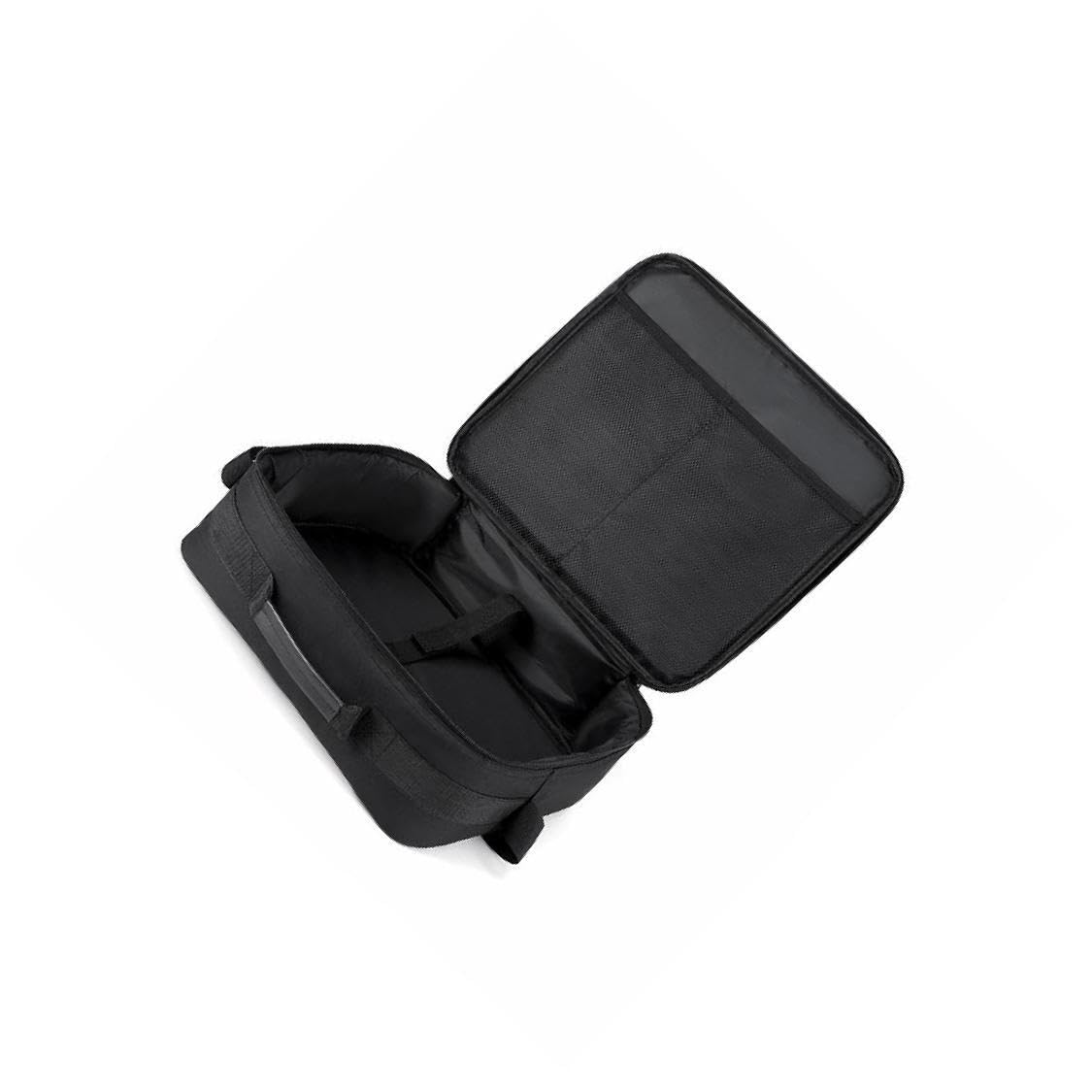 Borsa da viaggio versatile per proiettore con ampia capacità, tracolla ergonomica e multitasche in poliestere, custodia da viaggio portatile con multitasche, nera