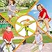 Nova Microdermabrasion Kids Seesaw Swivel Teeter Totter Home Playground Equipment, 360 Degrees Rotating Safe, Outdoor Fun for Kids, Toddlers, Boys, Children (4 Seats)