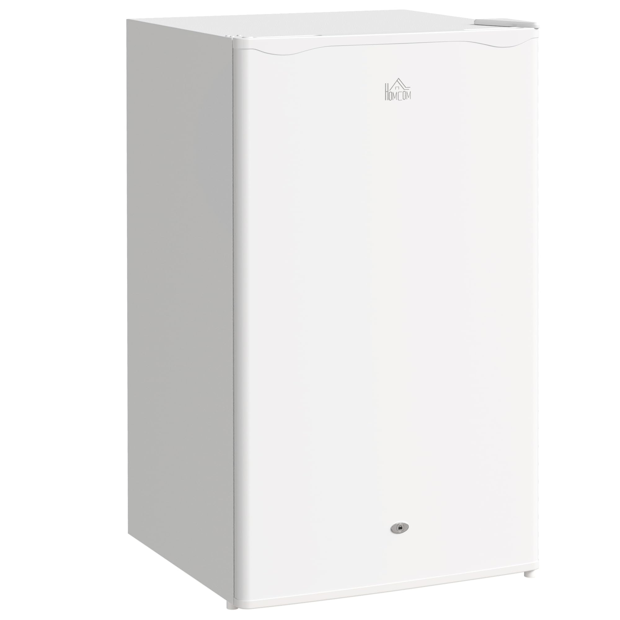 HOMCOM Under Counter Fridge White - Freestanding - Lock - 91L - 800-129V72WT