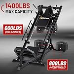 Mdeam Leg Press Hack Squat Machine,Leg Press Machine with Linear Bearing 45-Degree Hack Squat Machine for Gym Home Lower Body Strength Training for Quads, Hamstring, Glutes, Calves - Image 3