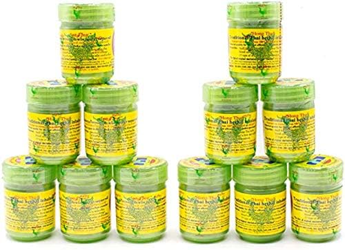Pain Relief Traditional Thai Herbal Inhalent | Hong Thai Traditional Thai Herbal Inhalant Pain Relief Inhalant Lifestyle Hong Thai Traditional Thai Herbal Inhalant - 40 GM (Pack of 12)