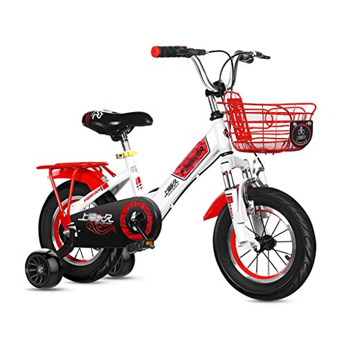 Find Bargain LONGLONG Folding Bikes for Kids, Girls Boys Mountain Bike with Flash Training Wheels, C...