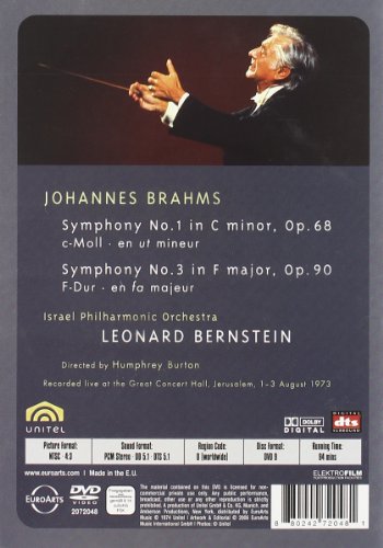 DVD de las Sinfonías 1 y 3 de Johannes Brahms concierto clásico de Alemania 3