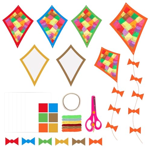 Tccydm Herbstbasteln für Kinder, 18 Stück Fensterbilder Herbst Basteln...