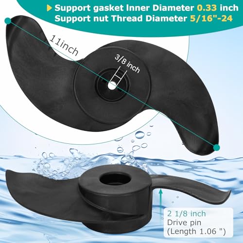 image for Puzau MKP-32 Trolling Motor Propeller for Minn Kota Weedless Wedge, MK