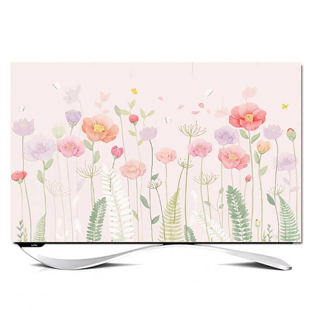 Osłona 32–65 cali Kwiaty botaniczne ekranu telewizora LED/LCD/zakrzywionego z włókna poliestrowego(Flower2,70inch)