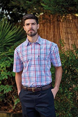 Walker and Hawkes - Men's 100% Cotton Short Sleeve Canterbury Country Shirt2