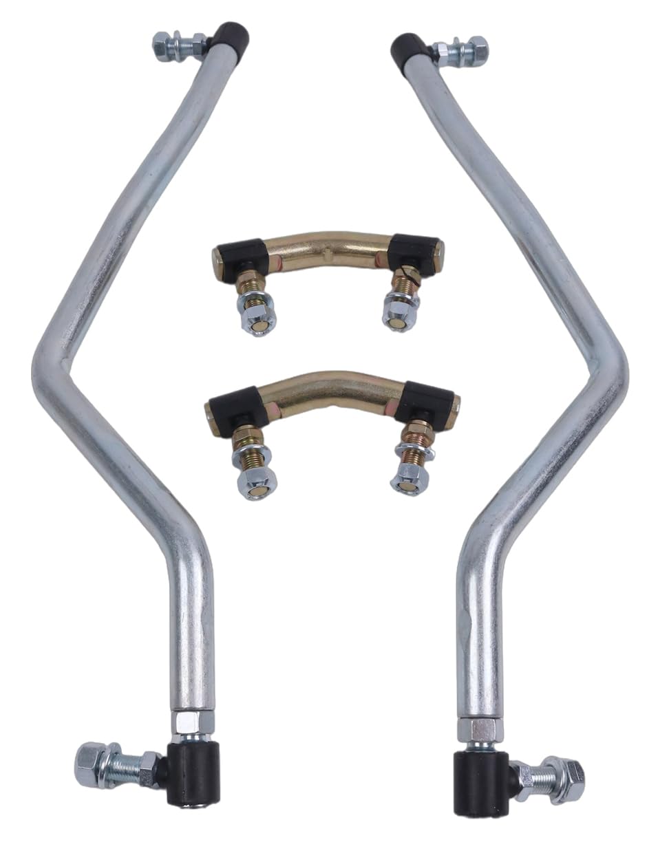 Juego de eslabones de arrastre de dirección ajustables a izquierda y derecha 583513301 583513401 con 2 eslabones pivotantes de barra de acoplamiento 583513501 compatible con Husqvarna Jonsered