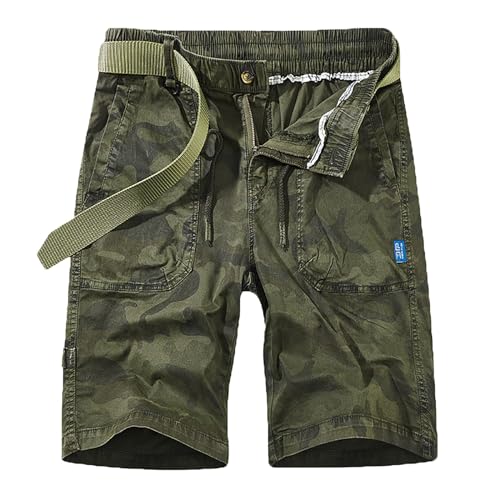 Short cargo pour homme robuste avec fermeture éclair et poches
