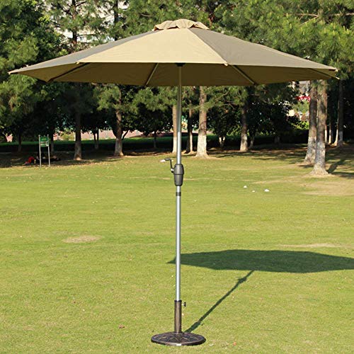 Sombrilla de exteriores de 270 cm con aluminio resistente para el sol 2