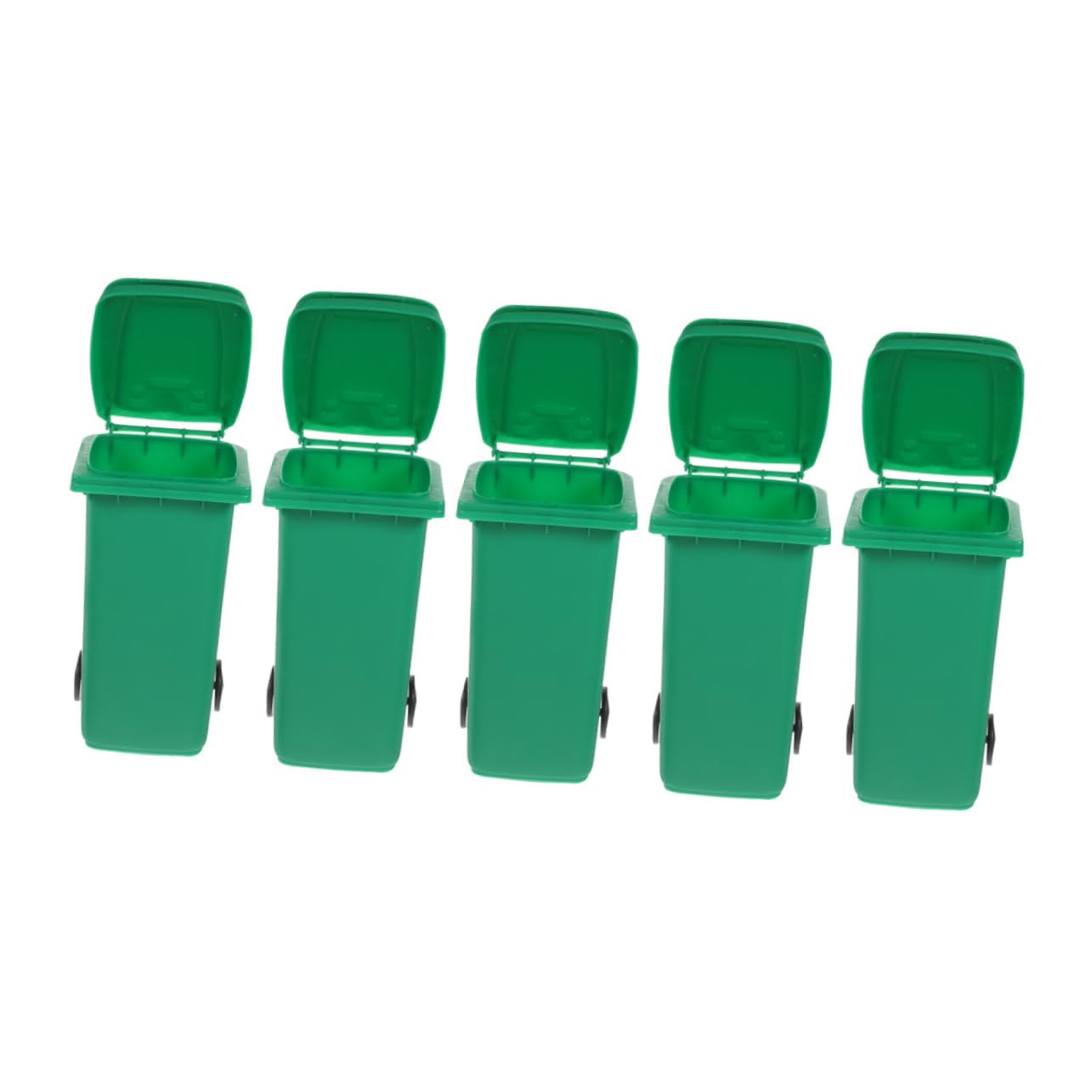 Corbeille de table compacte pour la maison : lot de 5 poubelles polyvalentes