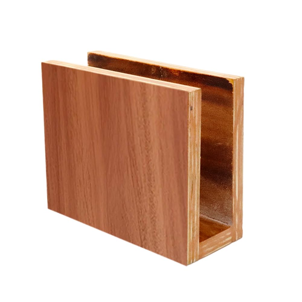 Mebix TRD Servilletero para mesa de madera hecha a mano, servilletero multiusos de gran capacidad
