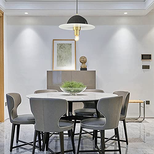 Suspension marbre gris E27 pour chevet et chambre moderne
