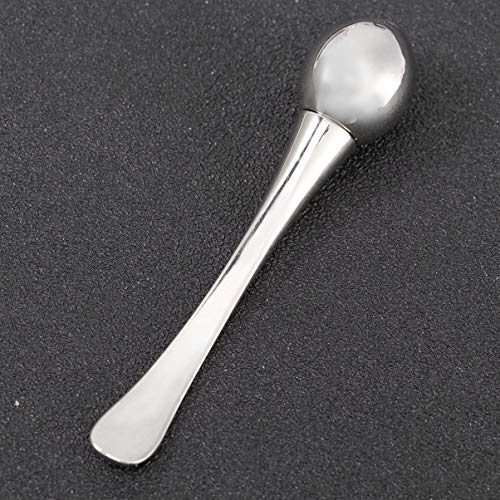 Healifty Kosmetik Spatel Zinklegierung Augencreme Applikator Werkzeug Gesicht Schönheit Hautpflege Roller Massage Gesicht Frauen Damen Silber - Image 4