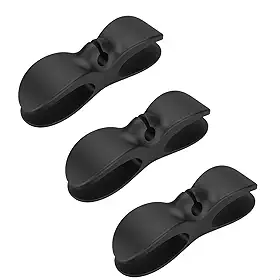 Organizador de Cabos de Silicone para Eletrodomésticos Kit 3 Unidades – Air Fryer, Cafeteira e Liquidificador (Preto)