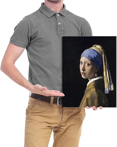 Miniatura 6 de Wieco Art Jan Vermeer - La niña con un pendiente de perlas de pintura al óleo de reproducción de pinturas al óleo, impresión en lienzo, impresiones