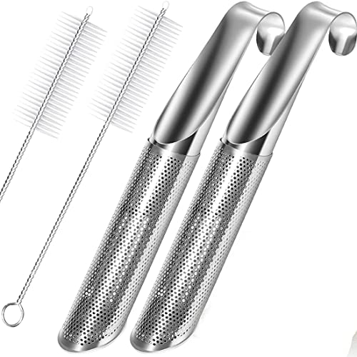 Hagsnec 1Set Stainless Steel Tea Infuser Stick Pipe Tea Infuser for Loose Tea Leaf, Tea Leaf Infuser Fine Mesh Tea Filter