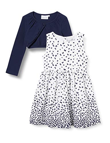 Happy Girls 901906 B Kleid mädchen, Braun (Navy), 140 (Size:10), 2er-Pack