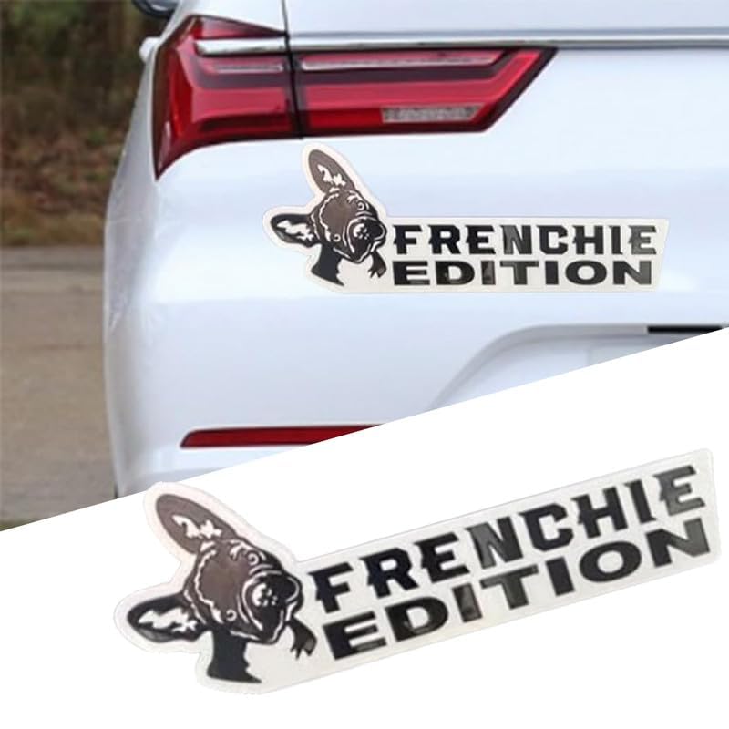 Badge Voiture Chien 3D - Autocollant Miroir Acrylique - Malinois Belge - Décoration Extérieure Auto & Bateau