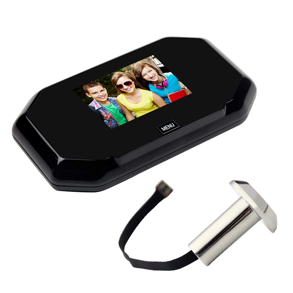 Flameer 1 Set 30BH Doorbell 1.0MP Smart Visual Hidden Door Bell Camera Video Door Peephole Picture T