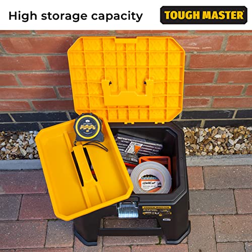 Tool Storage Stool Tool Box with Removable Tray & Compartment Organiser 5 Tool Storage Stool Tool Box with Removable Tray & Compartment Organiser - Image 5